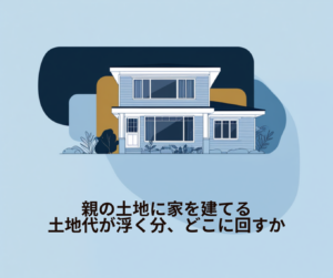 親の土地に家を建てる いわきの家づくり｜土地代が浮く分、何にお金をかけられるか