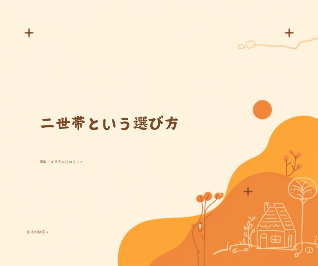 いわきで考える二世帯住宅｜親世帯・子世帯が心地よく暮らす間取りと生活時間の工夫
